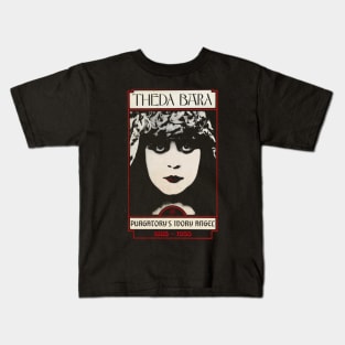 THEDA BARA - Vampire - Purgatory's Ivory Angel Kids T-Shirt